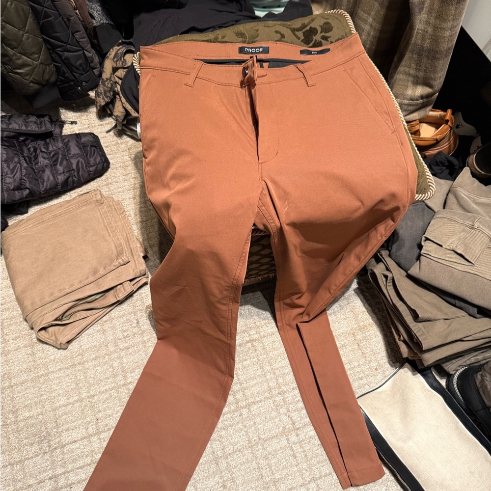 Huckberry Proof Men's Rust 5 pocket pants 33